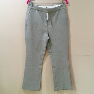 Joie Pants Tabanica Flare Camel Beige Plaid Knit Mid Rise New